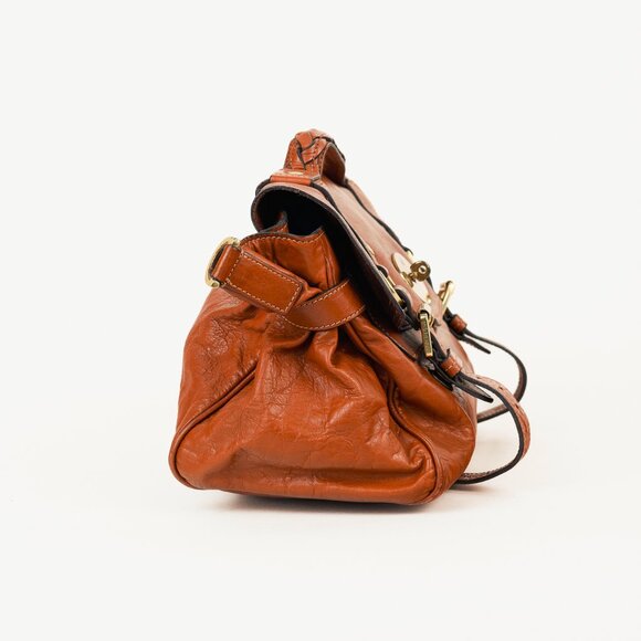 Mulberry Alexa Oak Soft Buffalo Leather Satchel - Picture 3 of 13